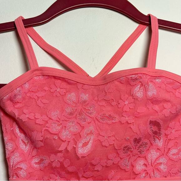 Theatricals Dance Pink Lace tutu Off-Shoulder Child Performance Outfit XSC NWT - Picture 5 of 12